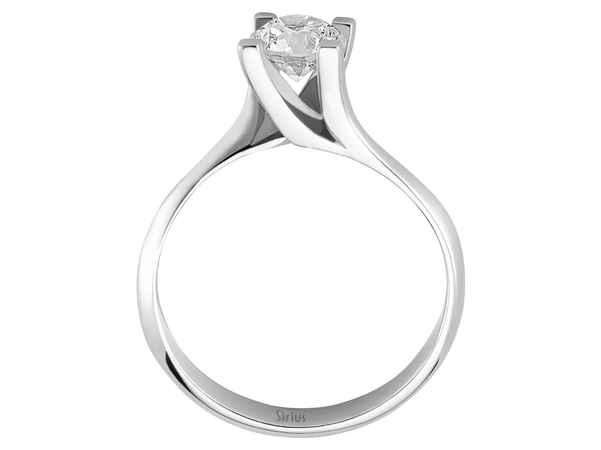 0,73 Karat Diamant Solitär Ring - handgefertigter Diamantschmuck aus Feingold | Sirius Diamant