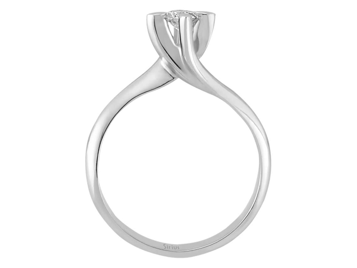 0,19 Karat Diamant Solitär Ring - handgefertigter Diamantschmuck aus Feingold | Sirius Diamant