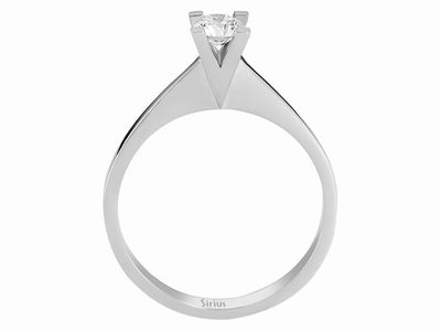 0.28 carat diamond solitaire ring