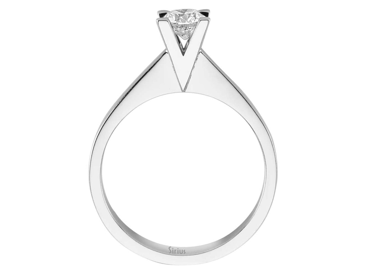0,38 Karat Diamant Solitär Ring - handgefertigter Diamantschmuck aus Feingold | Sirius Diamant