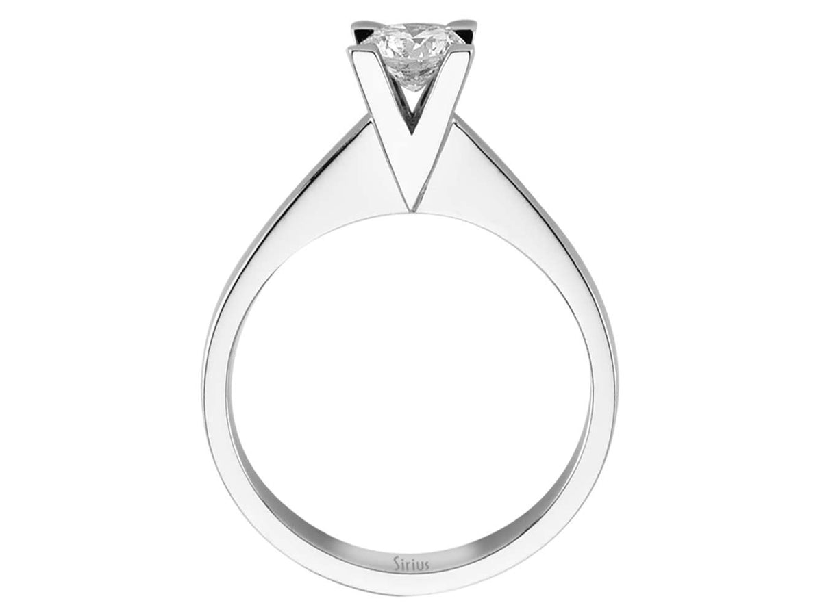 0,44 Karat Diamant Solitär Ring - handgefertigter Diamantschmuck aus Feingold | Sirius Diamant