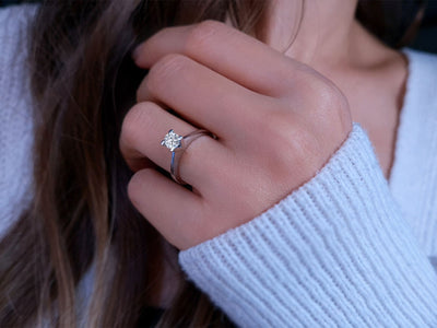 0.44 carat diamond solitaire ring