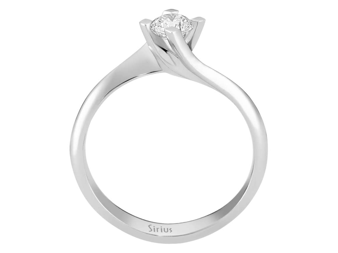 0,30 Karat Diamant Solitär Ring - handgefertigter Diamantschmuck aus Feingold | Sirius Diamant