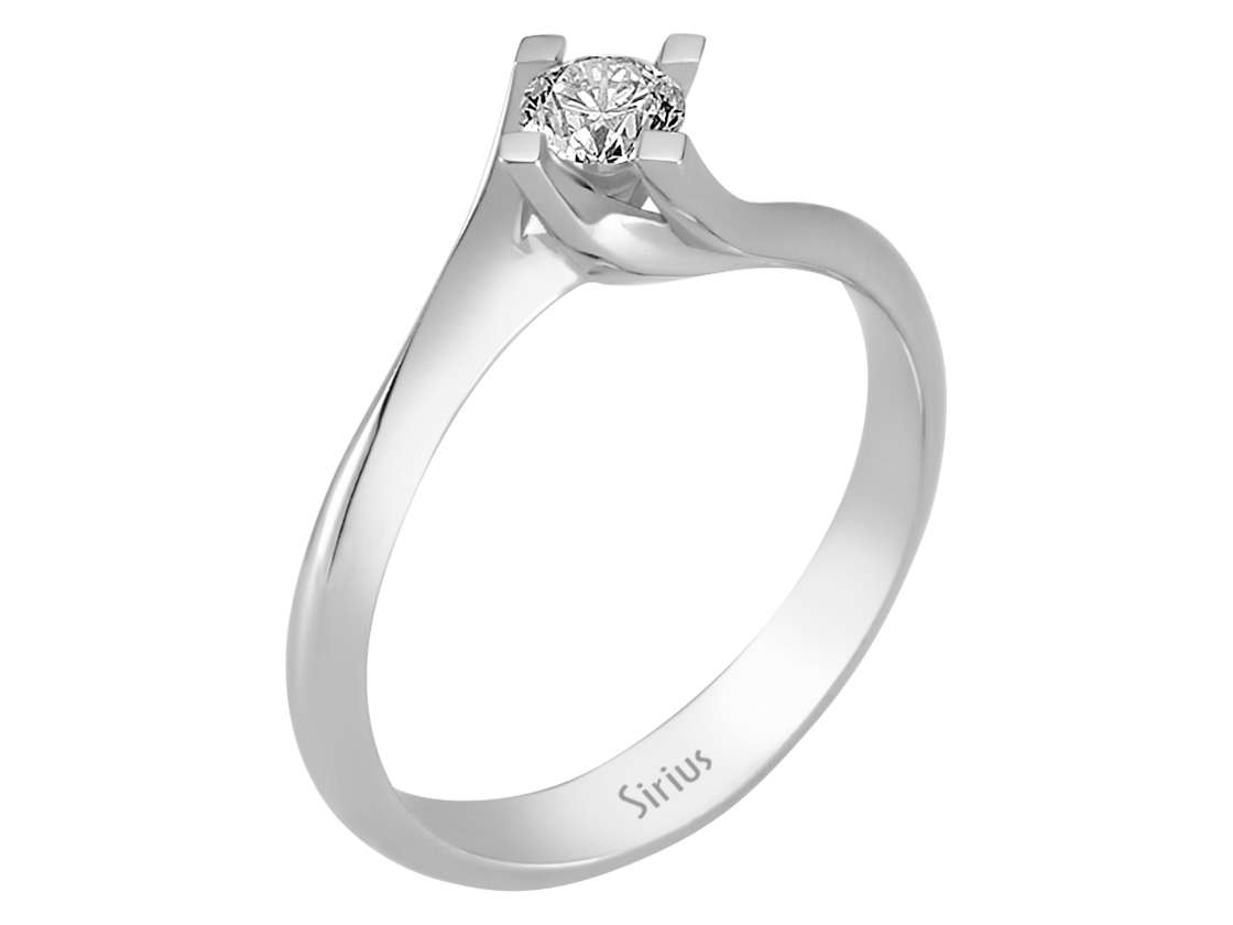 0,30 Karat Diamant Solitär Ring - handgefertigter Diamantschmuck aus Feingold | Sirius Diamant