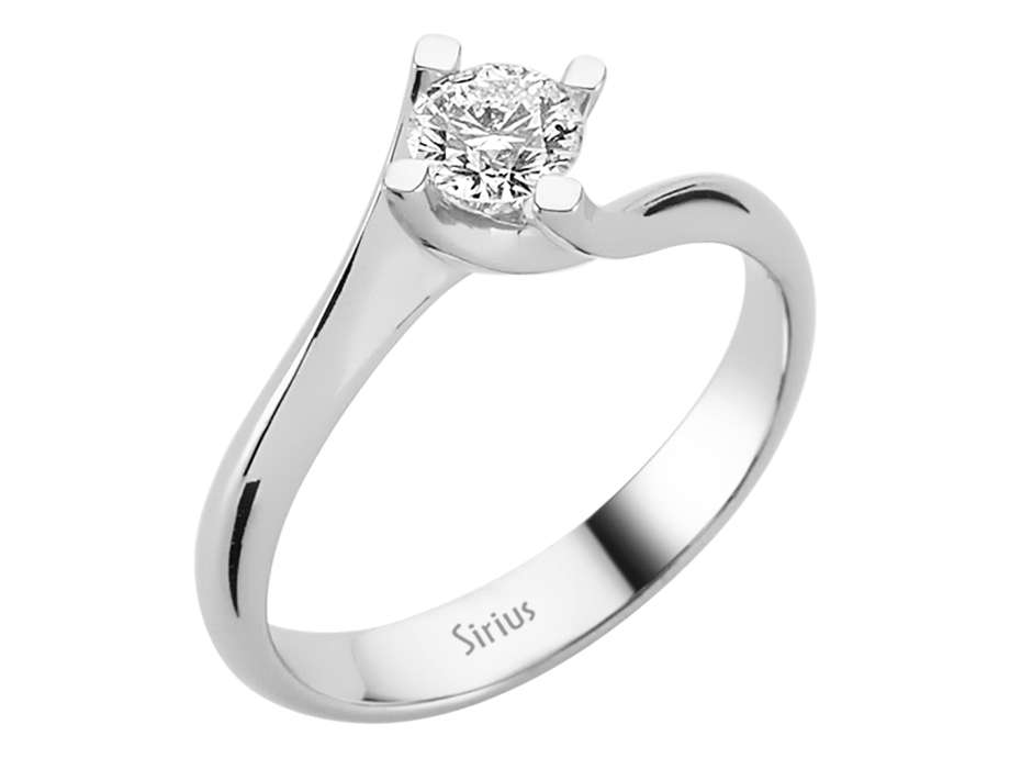 0,40 Karat Diamant Solitär Ring - handgefertigter Diamantschmuck aus Feingold | Sirius Diamant