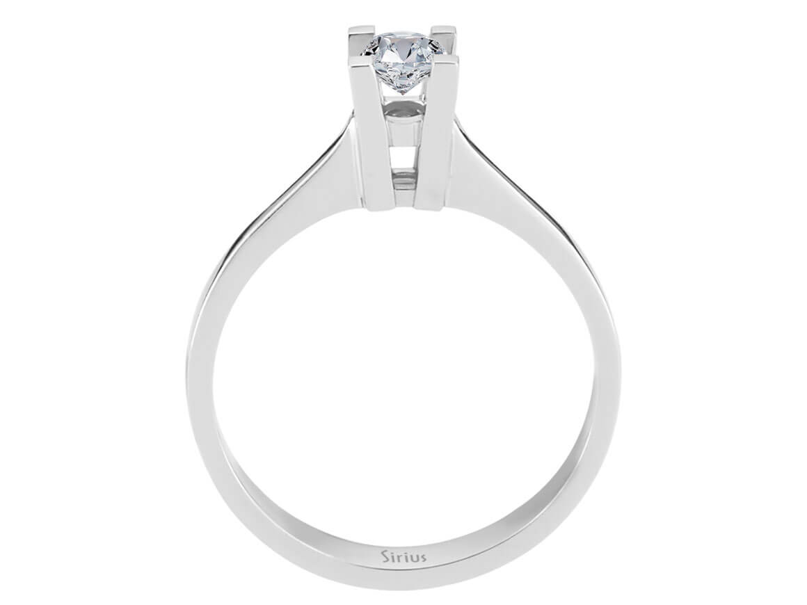 0,28 Karat Diamant Solitär Ring - handgefertigter Diamantschmuck aus Feingold | Sirius Diamant
