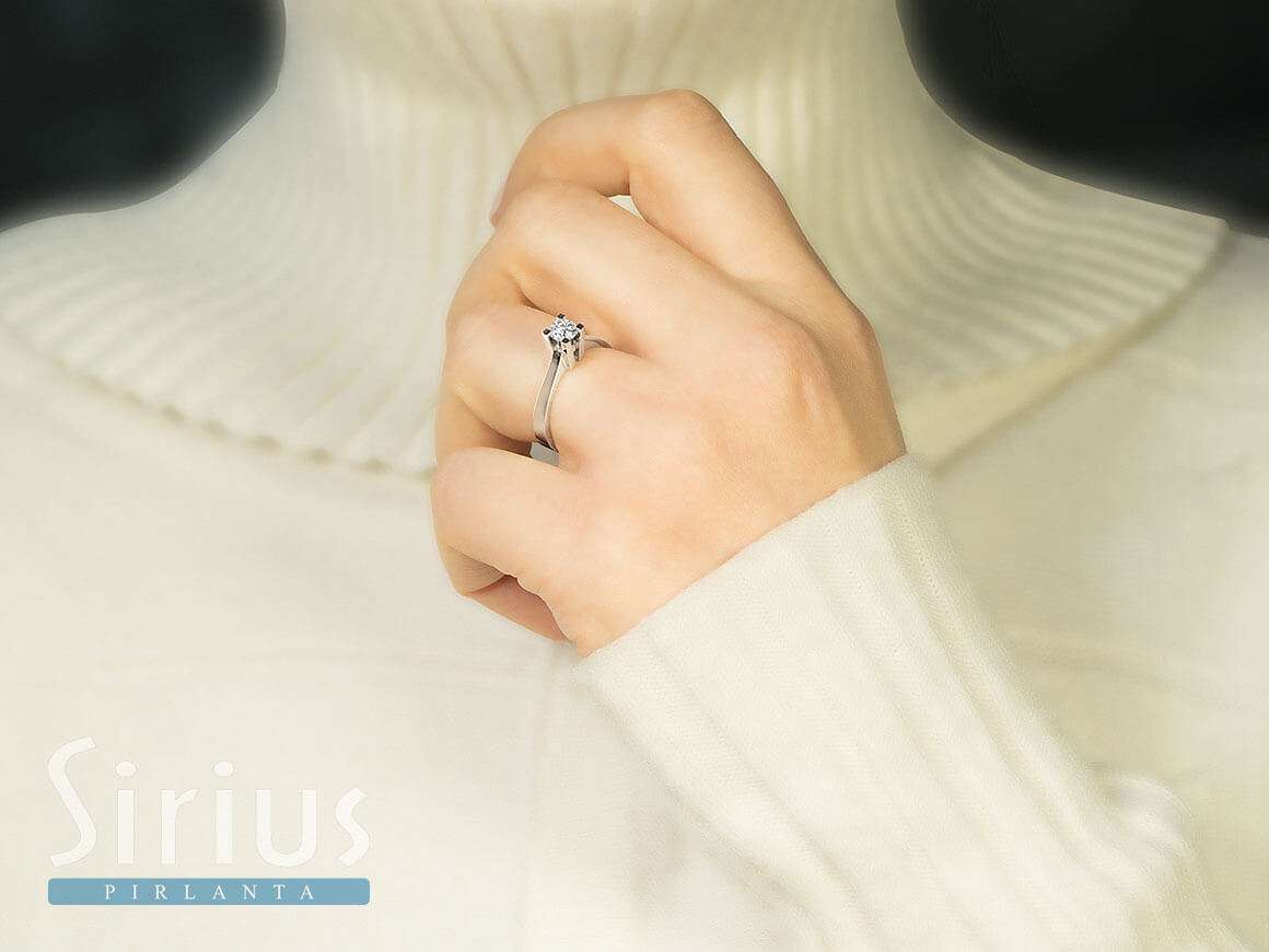 0.32 carat diamond solitaire ring