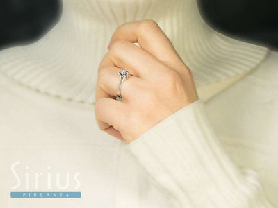 0.32 carat diamond solitaire ring