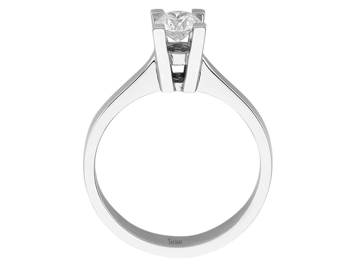 0,41 Karat Diamant Solitär Ring – handgefertigter Diamantschmuck aus Feingold | Sirius Diamant