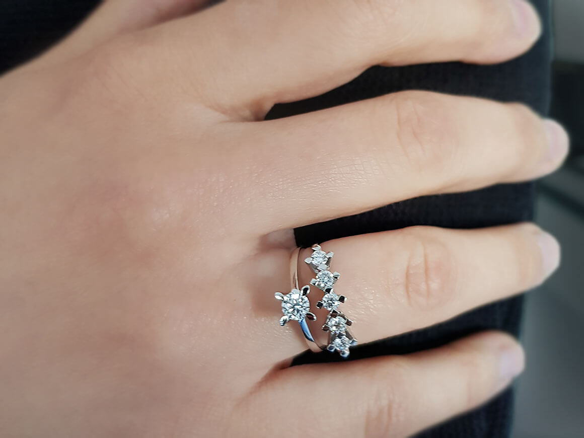 0.28 carat diamond solitaire ring
