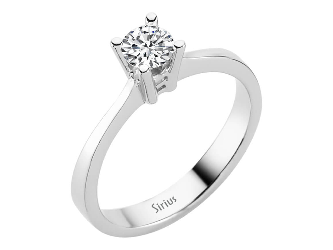 0,39 Carat Diamant Solitär Ring - handgefertigter Diamantschmuck aus Feingold | Sirius Diamant
