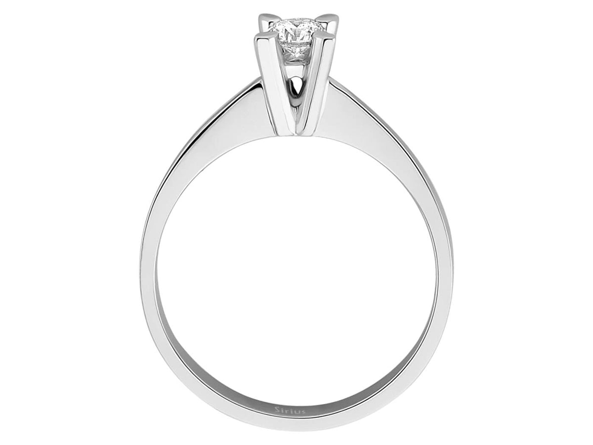 0,20 Karat Diamant Solitär Ring - handgefertigter Diamantschmuck aus Feingold | Sirius Diamant