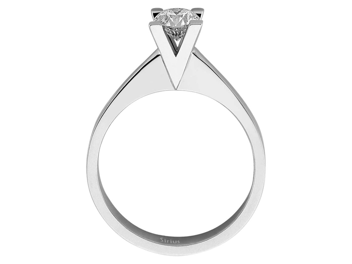 0,55 Karat Diamant Solitär Ring - handgefertigter Diamantschmuck aus Feingold | Sirius Diamant