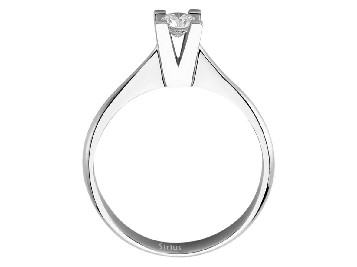0,26 Karat Diamant Solitär Ring - handgefertigter Diamantschmuck aus Feingold | Sirius Diamant