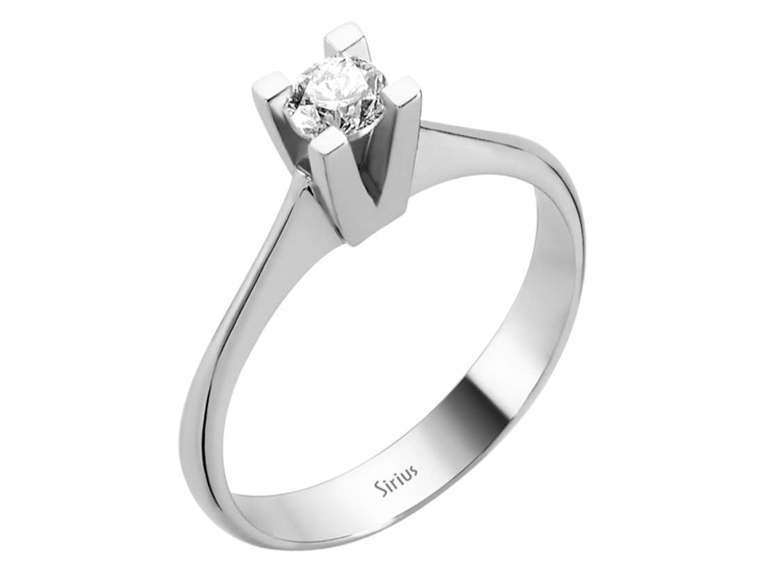 0,31 Karat Diamant Solitär Ring - handgefertigter Diamantschmuck aus Feingold | Sirius Diamant