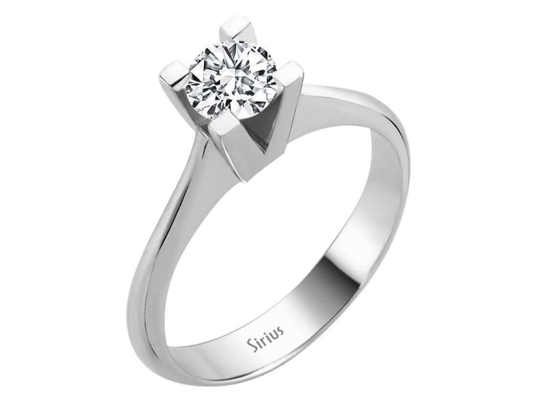 0,60 Karat Diamant Solitär Ring - handgefertigter Diamantschmuck aus Feingold | Sirius Diamant