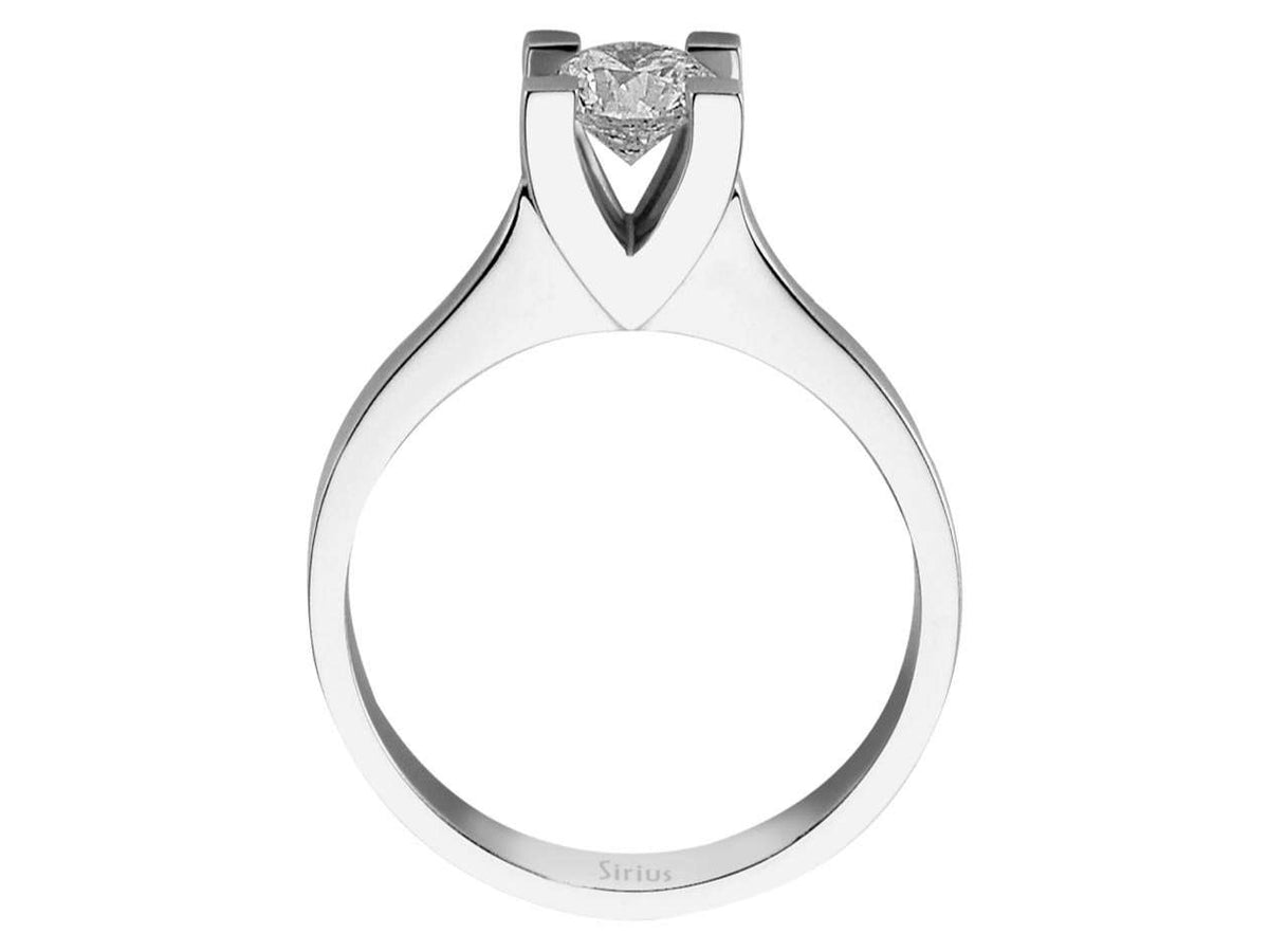 0,65 Carat Diamant Solitär Ring - handgefertigter Diamantschmuck aus Feingold | Sirius Diamant