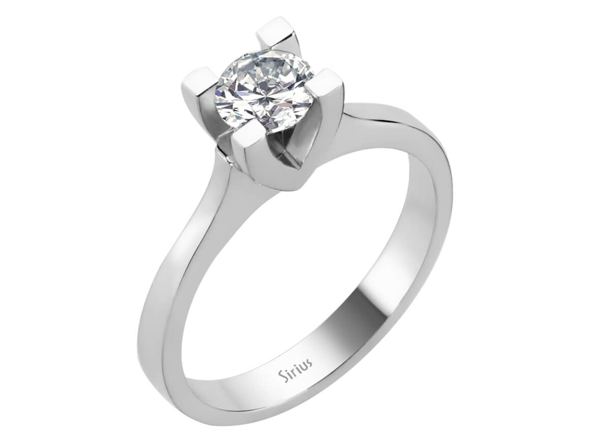 0,65 Carat Diamant Solitär Ring - handgefertigter Diamantschmuck aus Feingold | Sirius Diamant