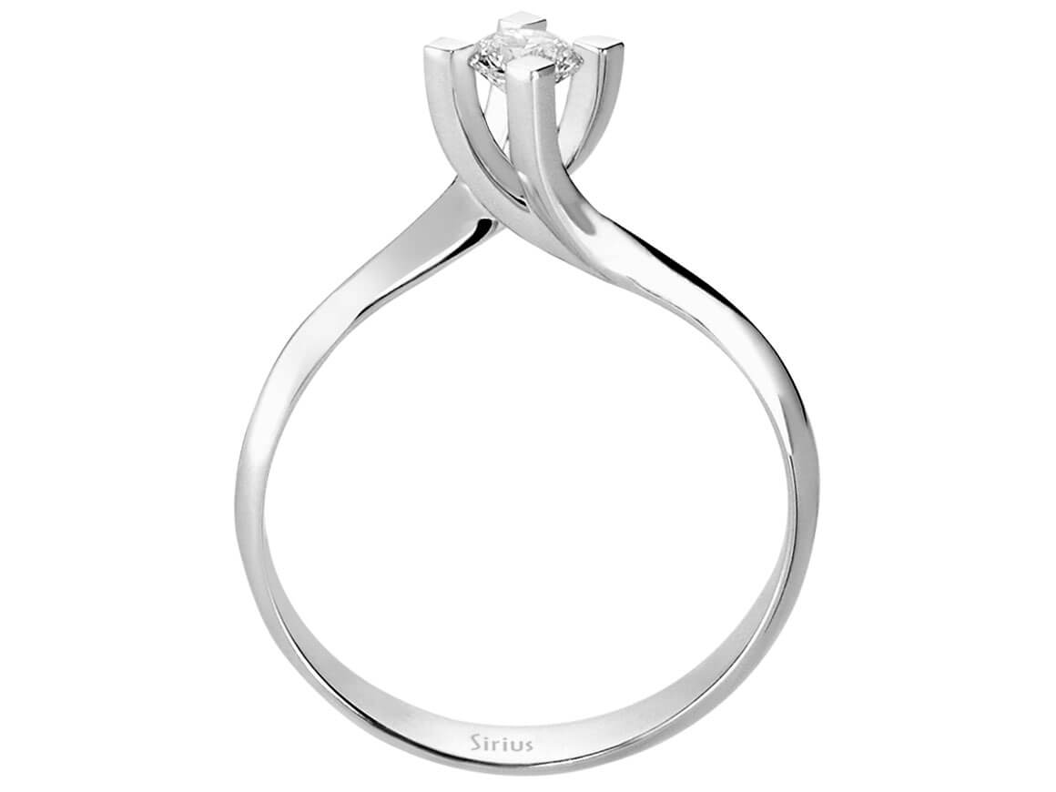 0,25 Karat Diamant Solitär Ring – handgefertigter Diamantschmuck aus Feingold | Sirius Diamant