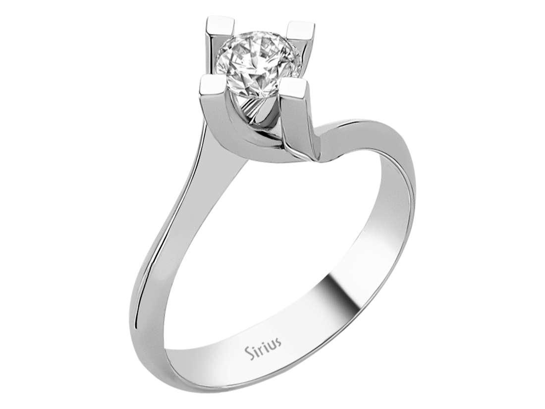 0,55 Karat Diamant Solitär Ring - handgefertigter Diamantschmuck aus Feingold | Sirius Diamant