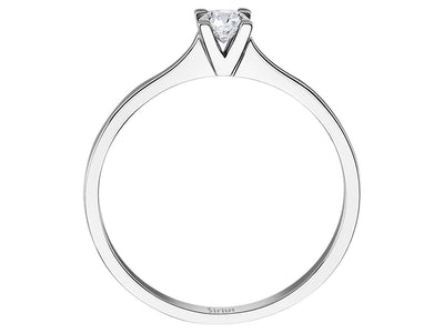 Bague solitaire en diamant de 0,18 carat