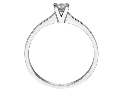 Bague solitaire en diamant de 0,19 carat
