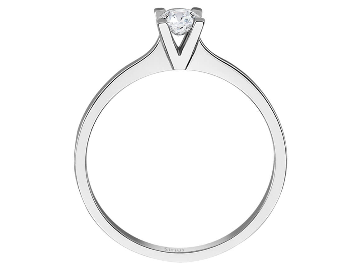 0,25 Karat Diamant Solitär Ring - handgefertigter Diamantschmuck aus Feingold | Sirius Diamant