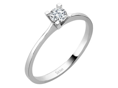 Bague solitaire en diamant de 0,25 carat