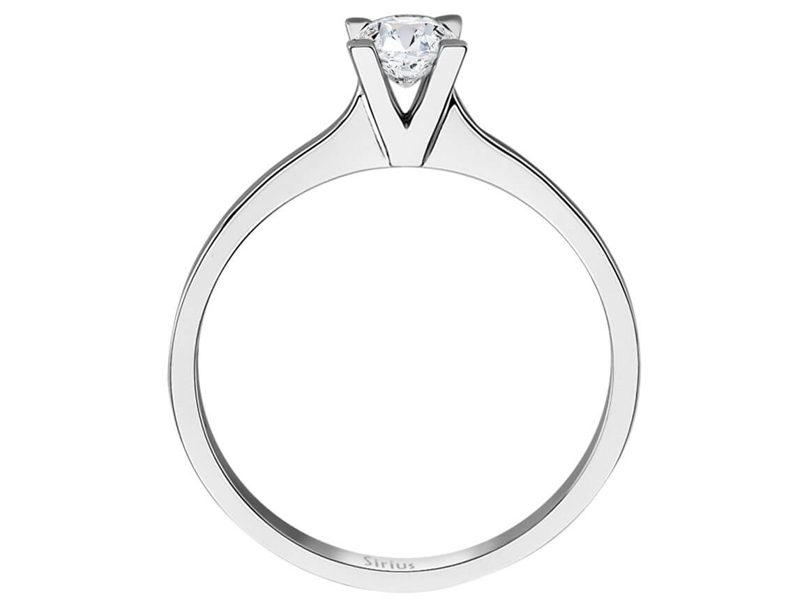 0,37 Karat Diamant Solitär Ring - handgefertigter Diamantschmuck aus Feingold | Sirius Diamant