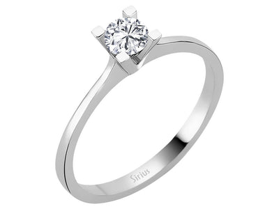 Bague solitaire en diamant de 0,37 carat