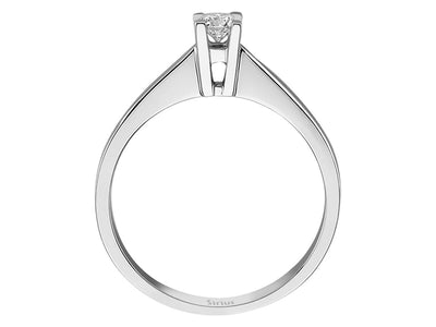 Bague solitaire en diamant de 0,16 carat