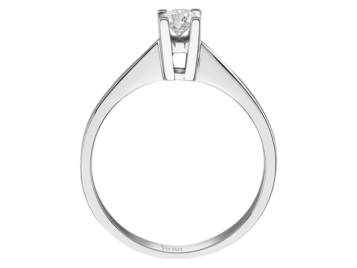 0,22 Karat Diamant Solitär Ring - handgefertigter Diamantschmuck aus Feingold | Sirius Diamant