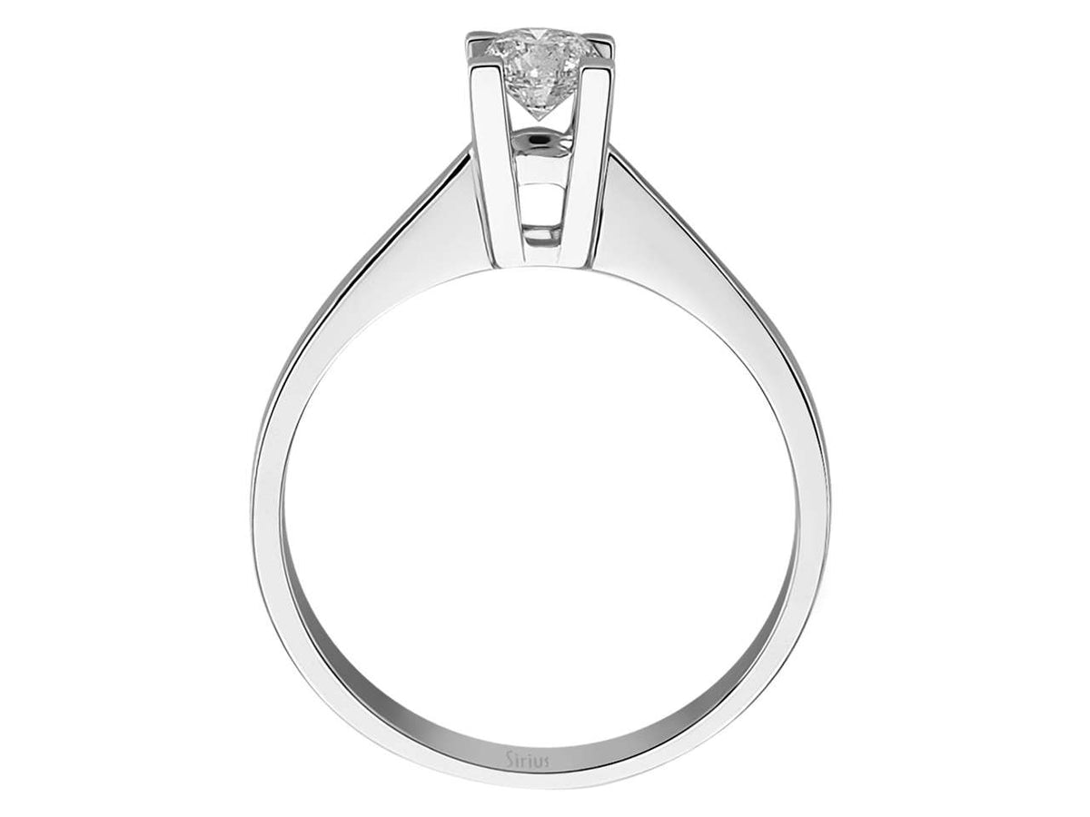 0,35 Karat Diamant Solitär Ring - handgefertigter Diamantschmuck aus Feingold | Sirius Diamant