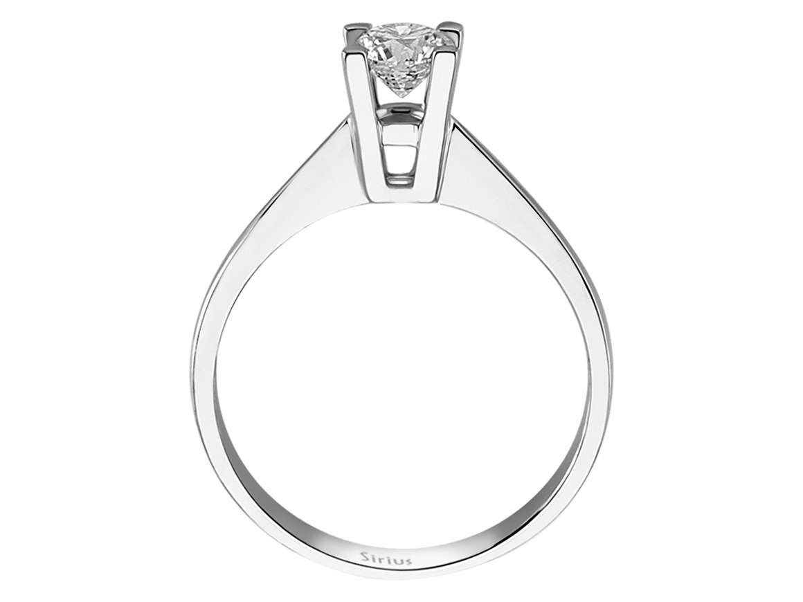 0,52 Karat Diamant Solitär Ring - handgefertigter Diamantschmuck aus Feingold | Sirius Diamant
