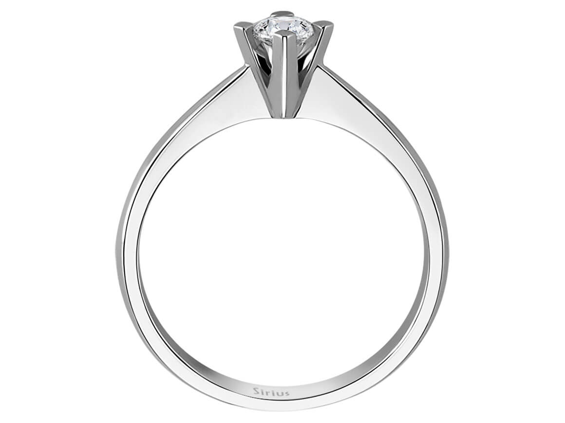 0,21 Karat Diamant Solitär Ring - handgefertigter Diamantschmuck aus Feingold | Sirius Diamant