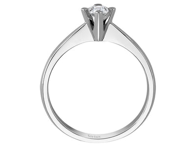 0.21 carat diamond solitaire ring