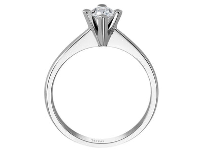 Bague solitaire en diamant de 0,28 carat