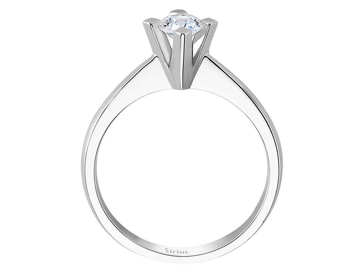 Bague solitaire en diamant de 0,34 carat