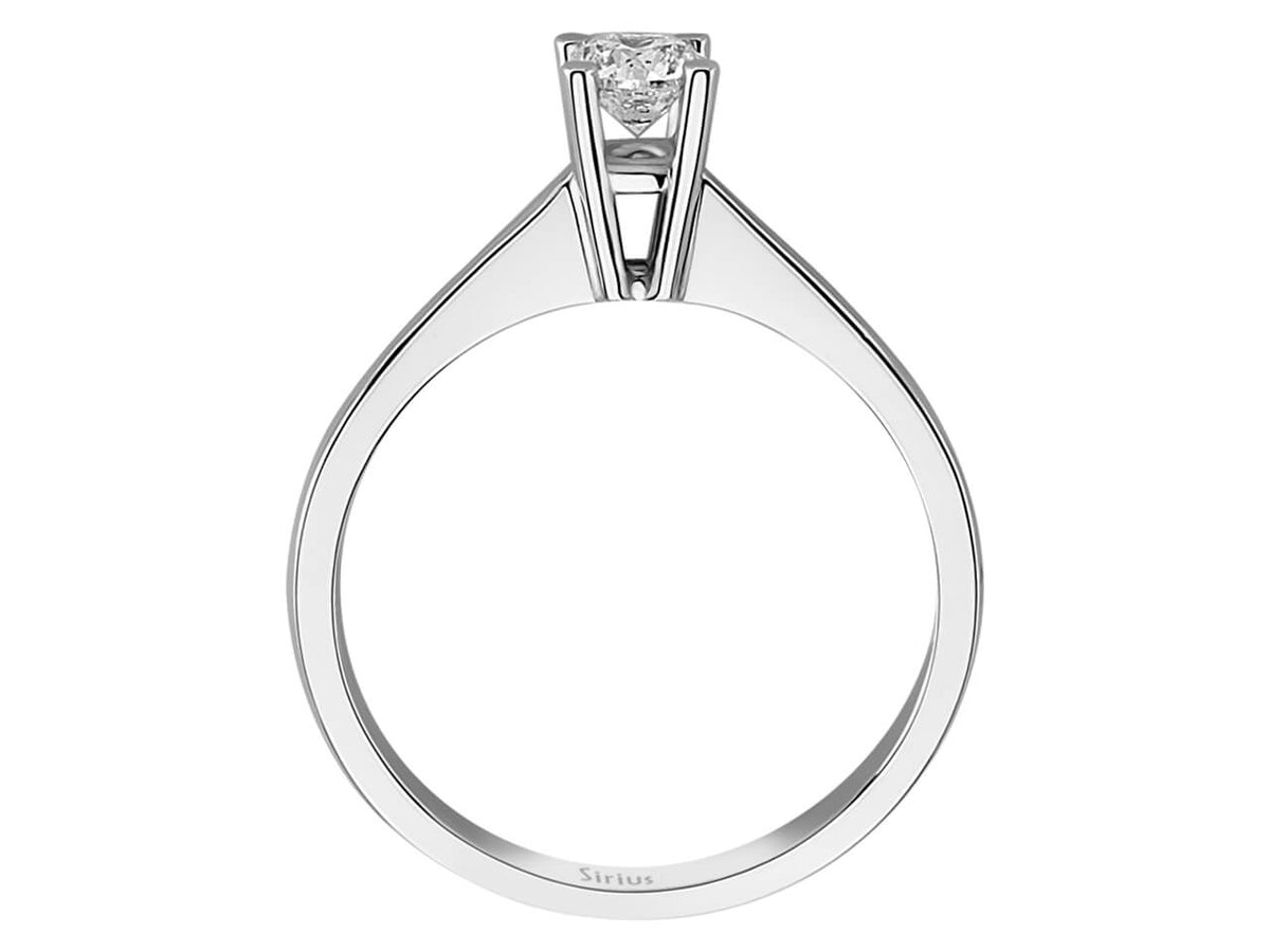 0,33 Karat Diamant Solitär Ring - handgefertigter Diamantschmuck aus Feingold | Sirius Diamant