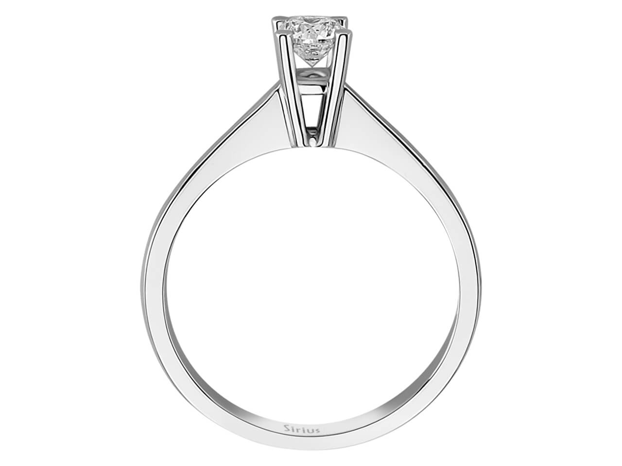 Bague solitaire en diamant de 0,33 carat