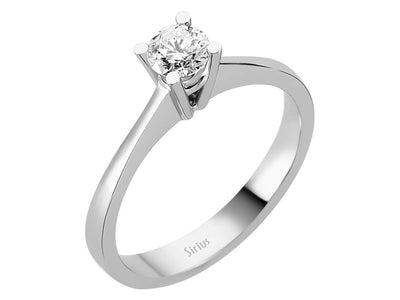 Bague solitaire en diamant de 0,39 carat