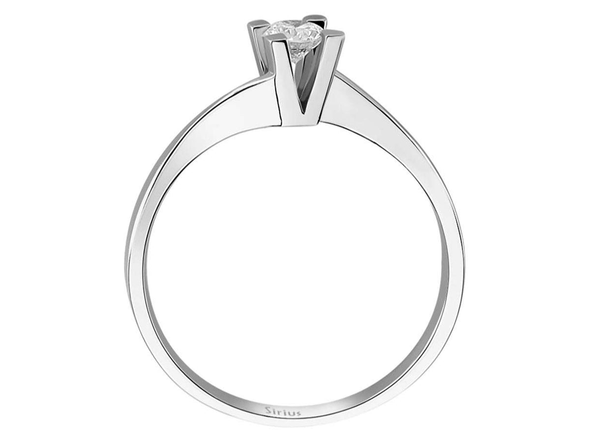 0,22 Karat Diamant Solitär Ring - handgefertigter Diamantschmuck aus Feingold | Sirius Diamant