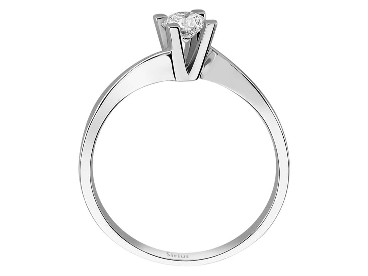 0,31 Karat Diamant Solitär Ring - handgefertigter Diamantschmuck aus Feingold | Sirius Diamant