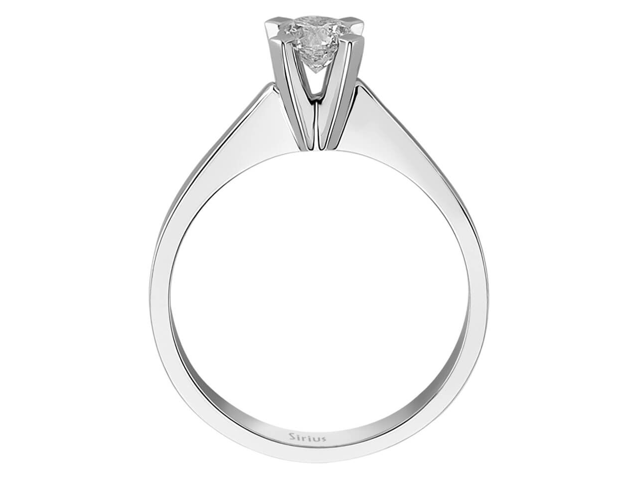 Bague solitaire en diamant de 0,41 carat