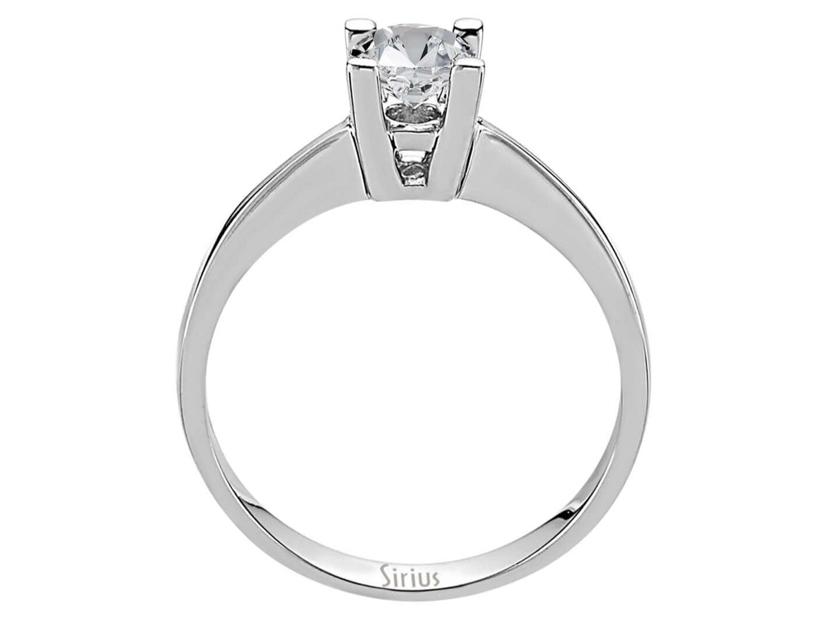 F Farbe 0,60 Carat Diamant Solitär Ring – handgefertigter Diamantschmuck aus Feingold | Sirius Diamant