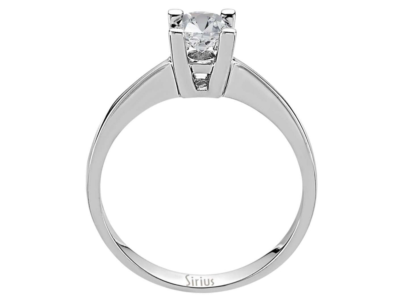 F Color 0.60 Carat Diamond Solitaire Ring