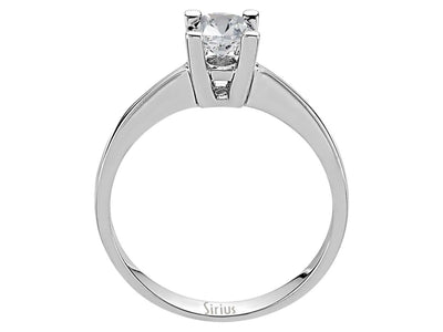 F Color 0.60 Carat Diamond Solitaire Ring
