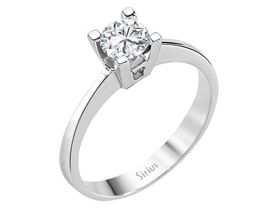 F Color 0.60 Carat Diamond Solitaire Ring