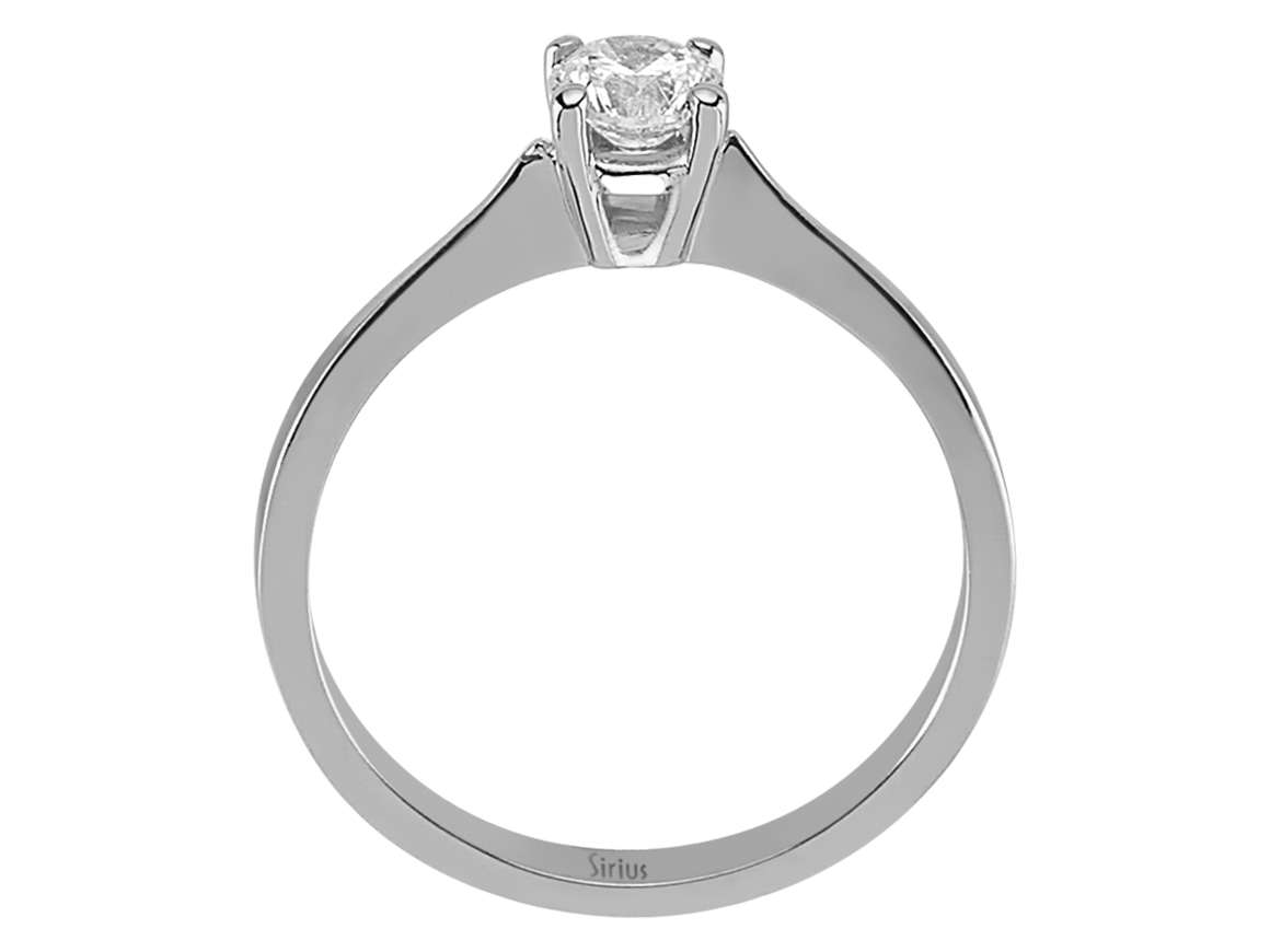 0,44 Carat Diamant Solitär Ring - handgefertigter Diamantschmuck aus Feingold | Sirius Diamant