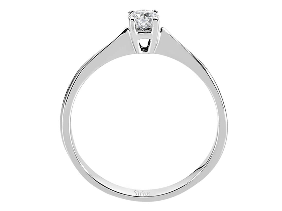 0,15 Karat Diamant Solitaire Ring - handgefertigter Diamantschmuck aus Feingold | Sirius Diamant